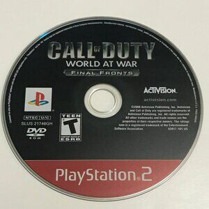 PS2 Call of Duty World At War Final Fronts PlayStation 2